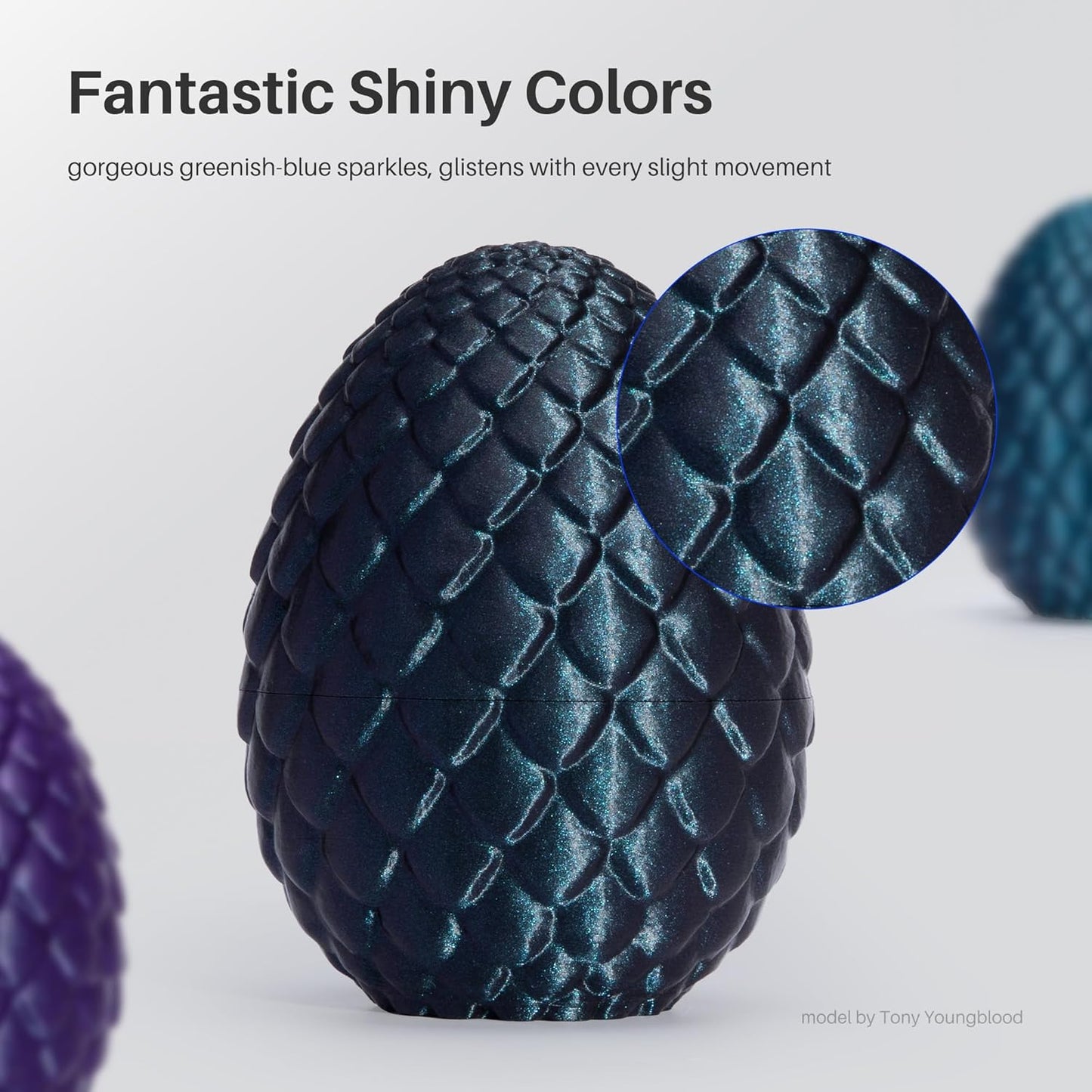 ELEGOO 250g Silk PLA Filament Bundle 1.75mm, 4 Colors 3D Printer Filaments Dimensional Accuracy +/- 0.02mm, 4 Pack 250g Spool, Silk Gold/Silk Silver/Silk Bronze/Galaxy Black
