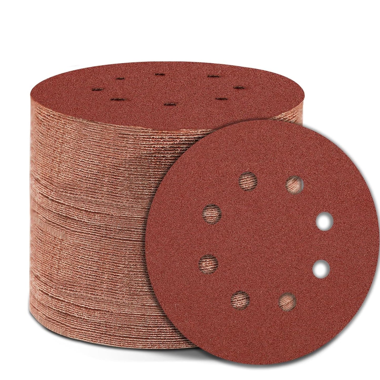 800 Grit 5 Inch Sanding Discs Hook and Loop Sandpaper, 150 PCS 8 Hole Adhesive Extra Fine Sand Paper for Random Orbital Sander