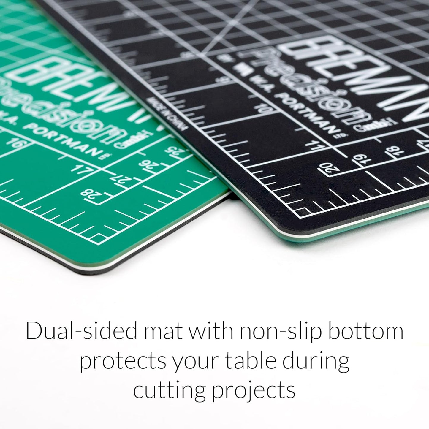WA Portman Self Healing Cutting Mat & Rotary Cutter for Fabric Set – 18x24 Sewing Cutting Mats for Crafts with 45mm Fabric Cutter Wheel & 5 Rotary Blades – Quilting & Sewing Supplies Kit