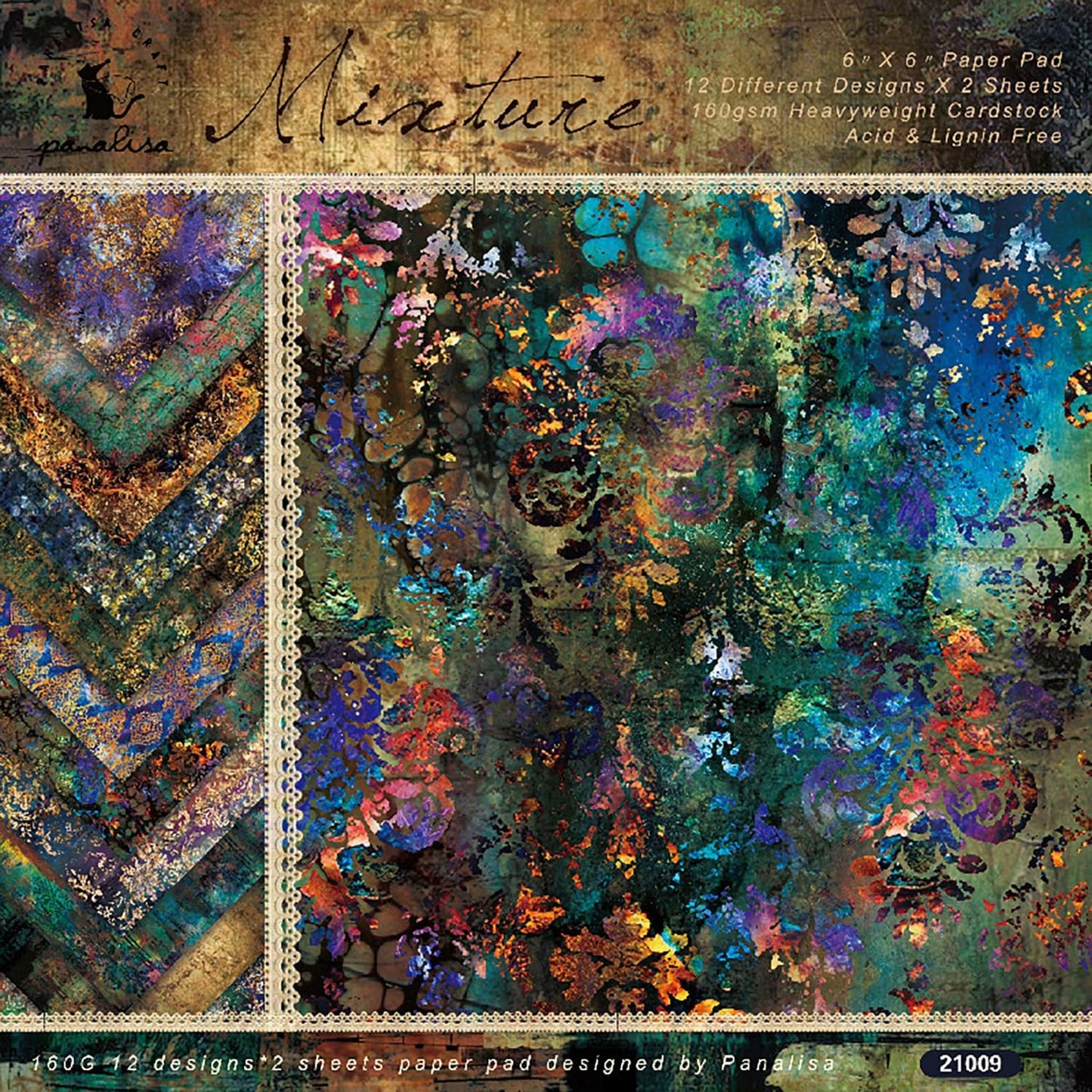 Scrapbook Paper Pad, 24 Sheets Mixture Colored Paper, 6"×6” Holiday Pattern Cardstock Paper Assorted Colors, Scrapbooking Supplies Paper for Junk Journal Craft DIY Photo Album Cottagecore Room Décor