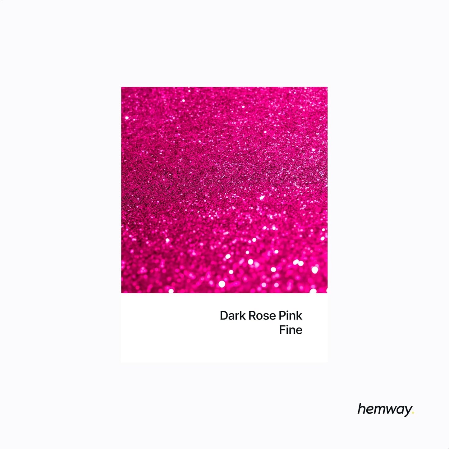 Hemway Polyurethane & Epoxy Resin Glitter 100g / 3.5oz Metallic Crystal Flake Additive for Flooring Jewelry Tumblers Glass Pigment - Fine (1/64" 0.015" 0.4mm) - Dark Rose Pink