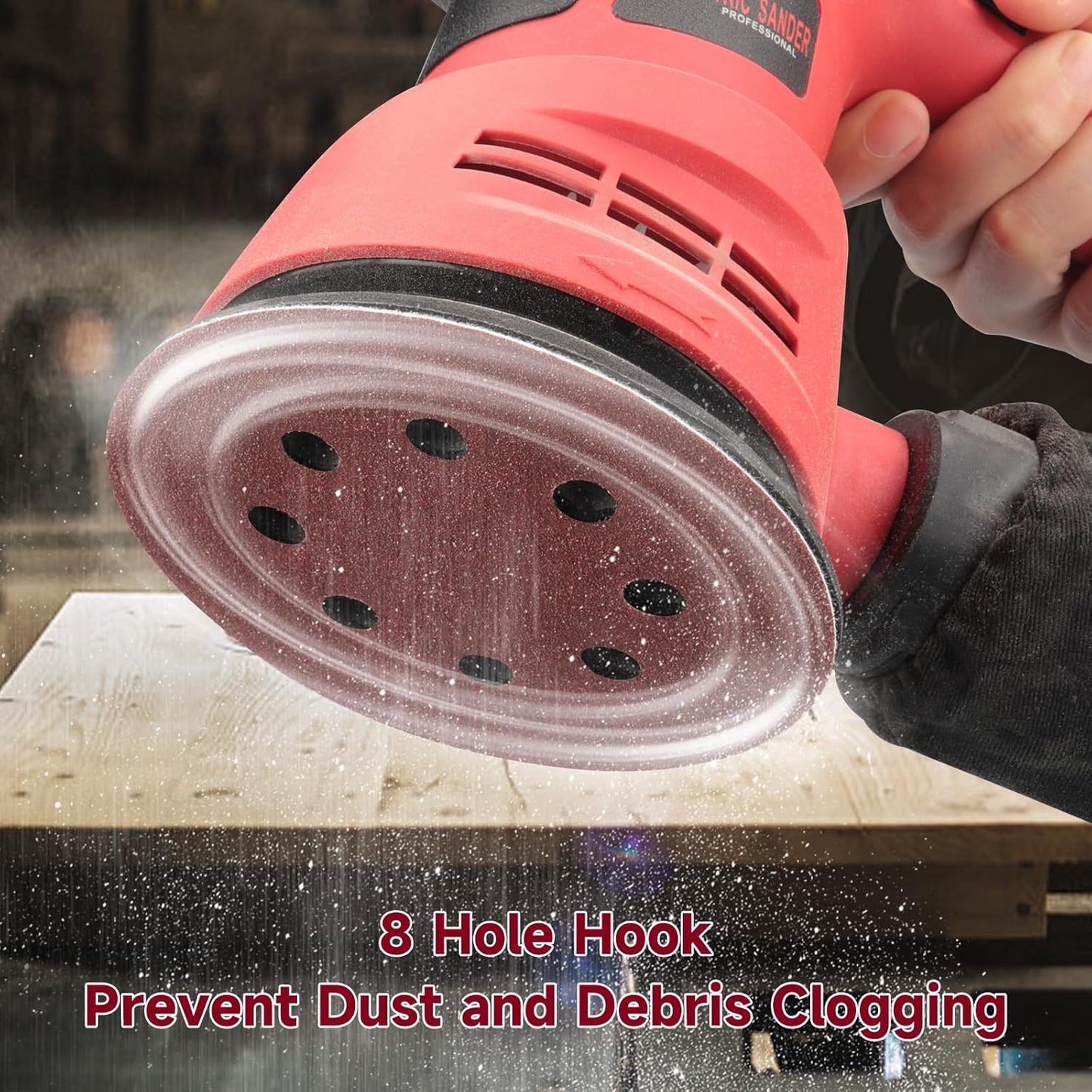 100 PCS 5 Inch Sanding Discs 150 Grit, Round Hook and Loop Sandpaper for Random Orbital Sander