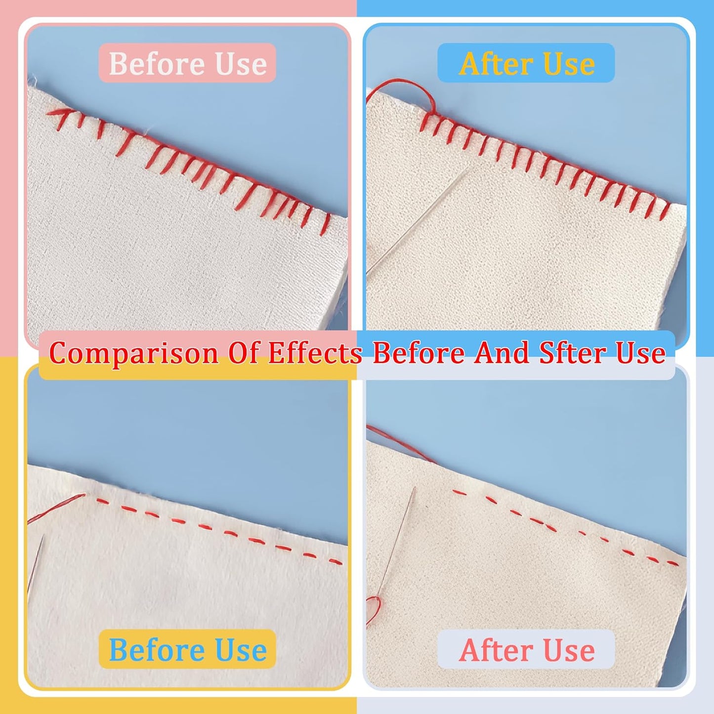 2 PCS 4mm Edge Lock Seam Guide, Mini Sewing Finger Ruler for Hand Sewing, DIY Sewing Kit Tool, Sewing Needle Gauge Measuring Guide, White