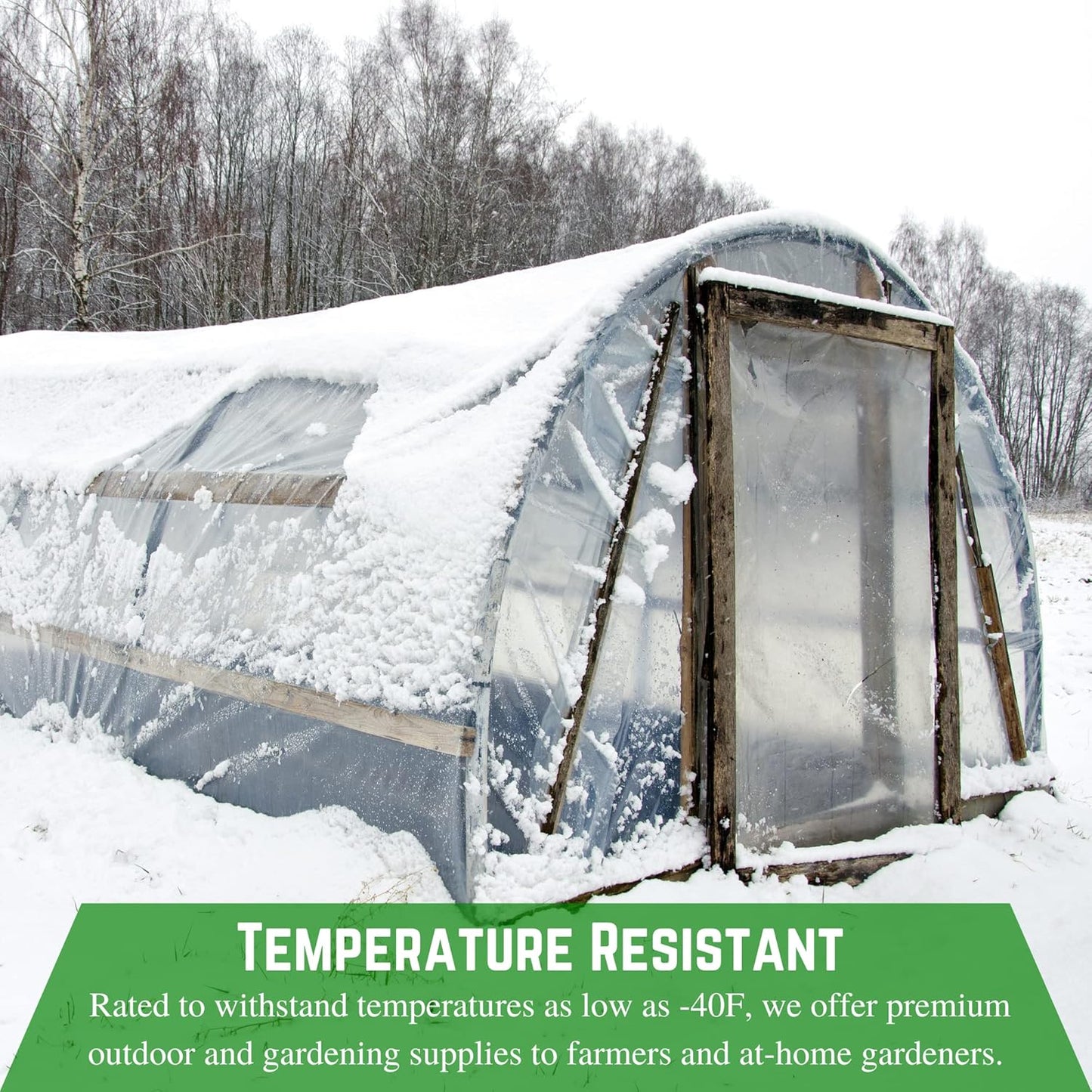 Farm Plastic Supply - Clear Vinyl Sheeting - 15 Mil - (4'6" x 100') - Vinyl Plastic Sheeting, Clear Vinyl Sheet for Storm Windows, Covering, Protection, Tablecloth Protector
