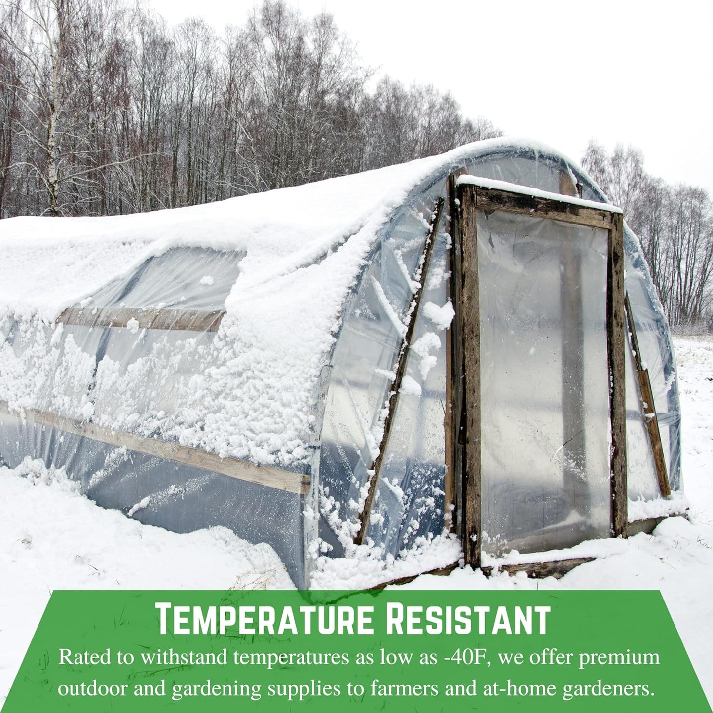 Farm Plastic Supply - Clear Vinyl Sheeting - 15 Mil - (4'6" x 125') - Vinyl Plastic Sheeting, Clear Vinyl Sheet for Storm Windows, Covering, Protection, Tablecloth Protector