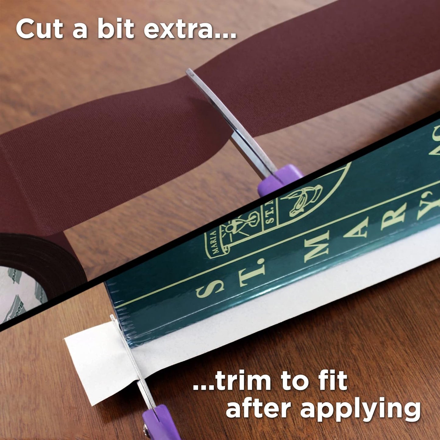 BookGuard 2 inch Premium Bookbinding Repair Cloth Tape, 15 Yard Roll Burgundy
