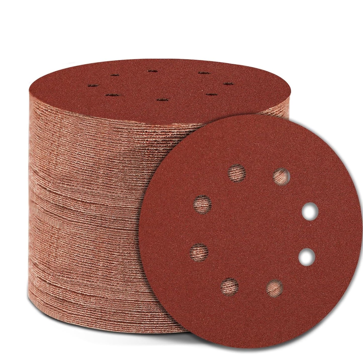 600 Grit 5 Inch Sanding Discs Hook and Loop Sandpaper, 150 PCS 8 Hole Adhesive Extra Fine Sand Paper for Random Orbital Sander