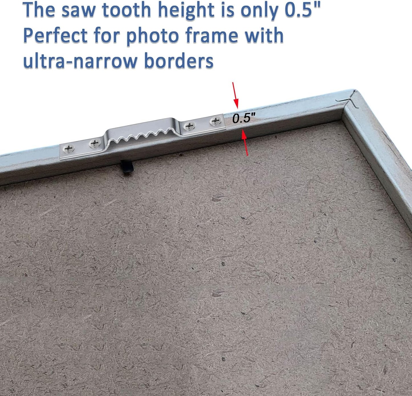 Sawtooth Picture Hangers Heavy Duty - Supports 144 lbs, 15 Pack Large Sawtooth Hangers with Screws, for Hanging Heavy Photos Frame Paintings Decorations
