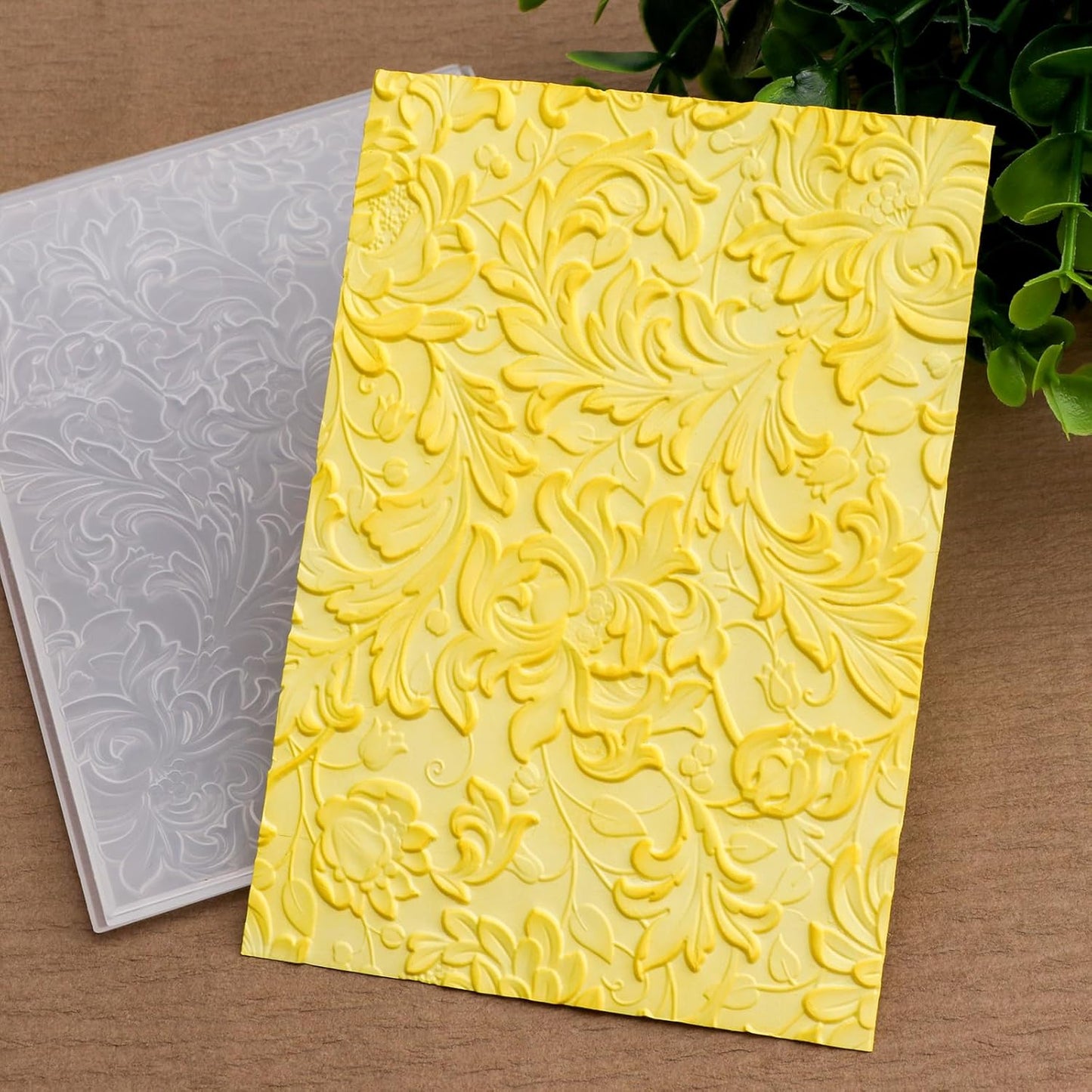 BAOFALI 3D Flowers Theme Plastic Embossing Folders Phoenix for DIY Scrapbooking Photo Album Card Paper Craft Decoration for Card Making,Embossing Template Paper Card Embossing Stencil