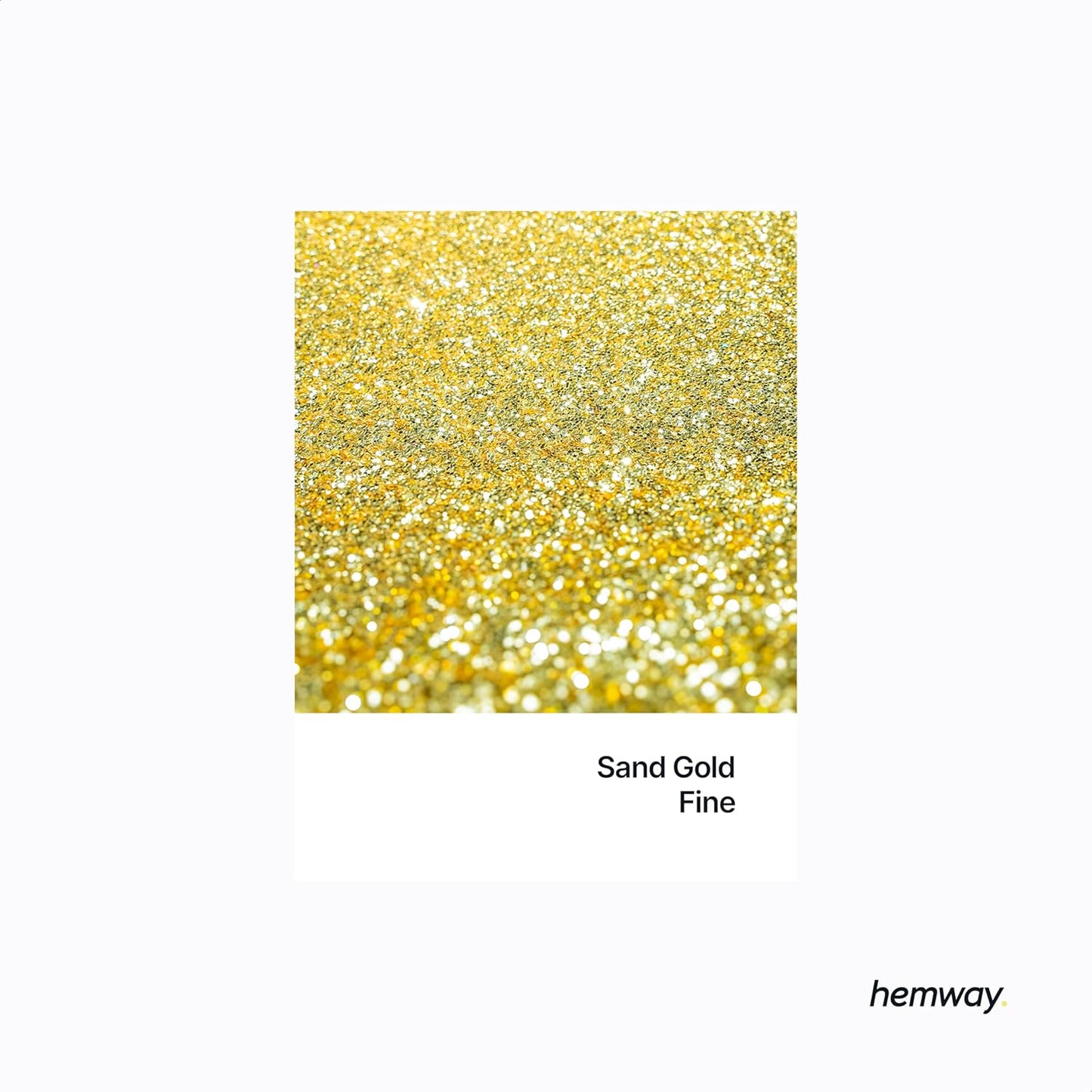 Hemway Polyurethane & Epoxy Resin Glitter 100g / 3.5oz Metallic Crystal Flake Additive for Flooring Jewelry Tumblers Glass Pigment - Fine (1/64" 0.015" 0.4mm) - Sand Gold