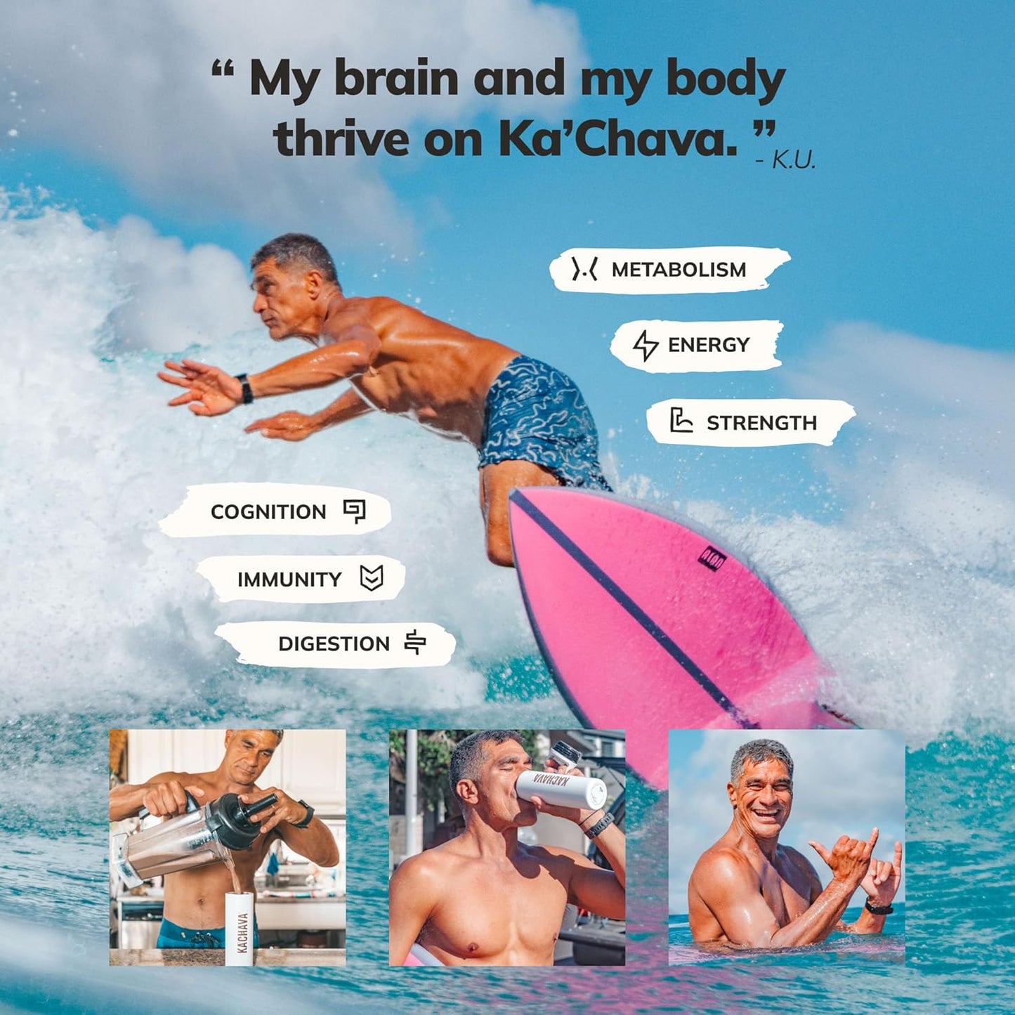 Ka’Chava Whole Body Meal Shake Vanilla, 5-Count Travel Size Sachets – Vegan Protein Powder with 85+ Superfoods – Plant-Based Meal Replacement with Probiotics & Digestive Enzymes – Gluten & Dairy Free