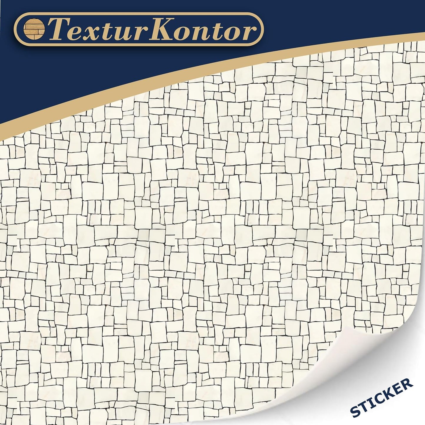 3 Sheets Self-Adhesive Decorative Film Paving Stones and Surfaces for Model Making in Scale 1:87 Scale H0 (UK: 3.5 mm Scale) (Broken Mosaik)