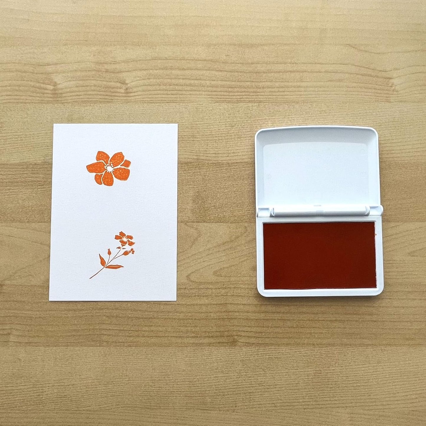 COLOP Make Series, Ink Stamp Pads, with Non-Toxic Premium Ink, Water-Based Acid-Free (Shiny Orange, Make 2-2-3/4" x 4-1/4")