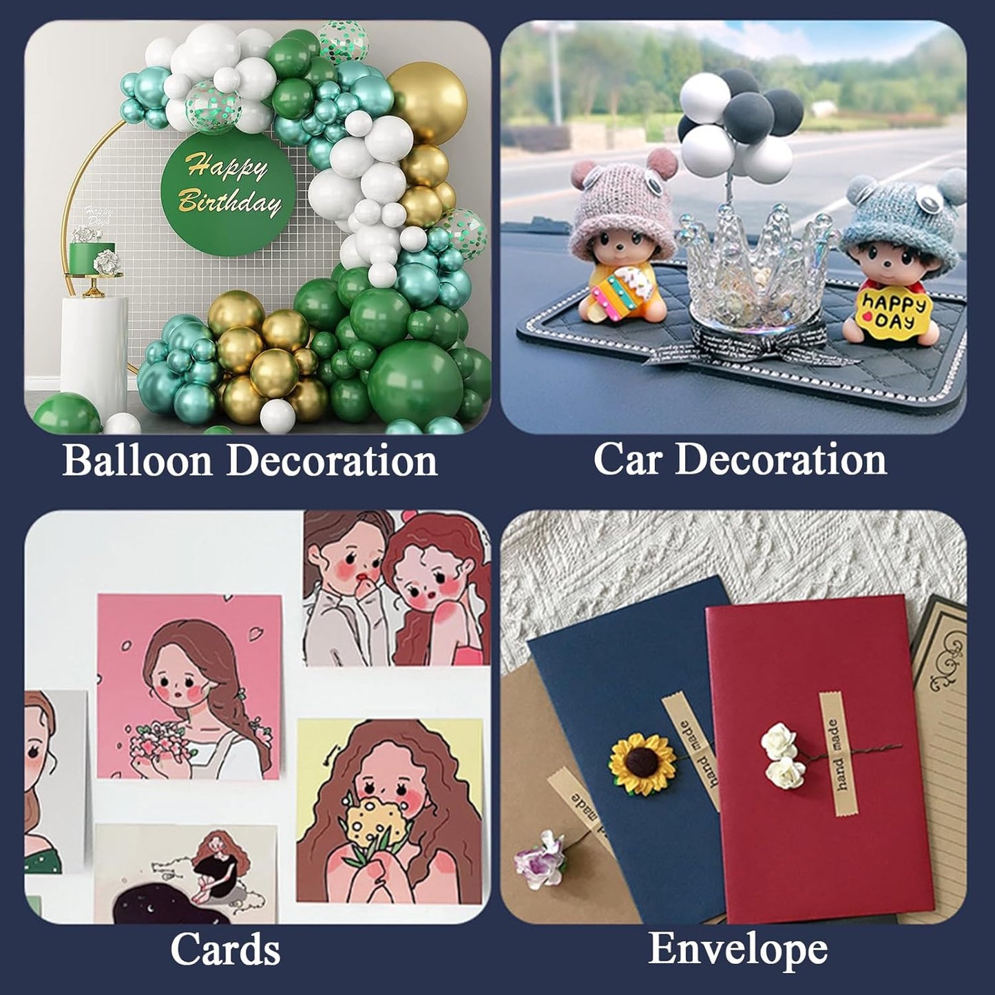 Adhesive Stick dots Two-Sided Sided Mounting Putty Stick Tack for Wall Hanging Crafts Balloons Festival Party Decorations,Clean Removable(0.39"*0.78"-1000)