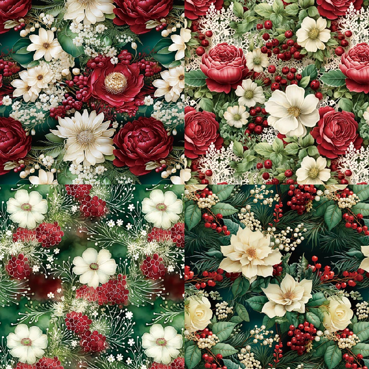 YASMEN Floral Scrapbook Paper Pad - Flower Patterned Cardstock Pads, 6x6 Single-Sided Craft Paper for Card Making, Scrapbooking, Greeting Cards, Junk Journal, Planners, Art Collage - 24 sheets