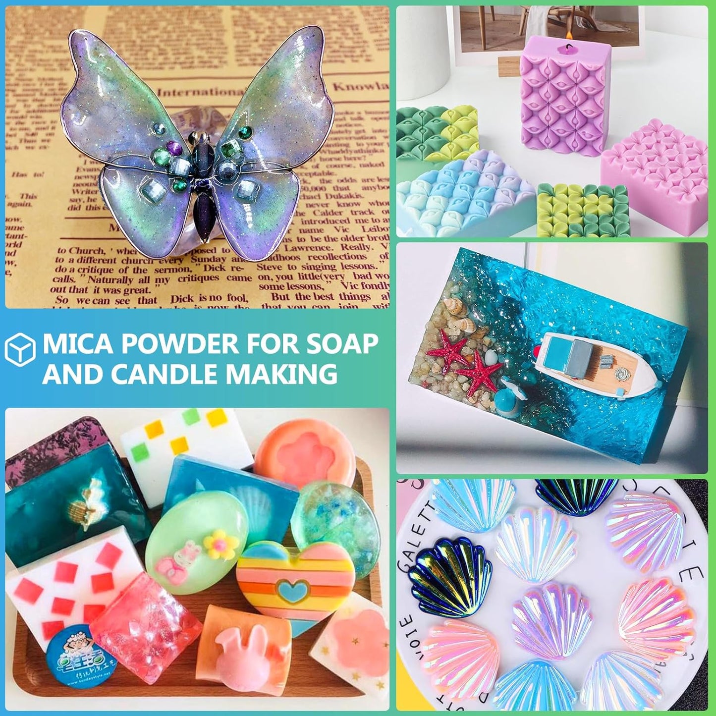 Mica Powder,7.05OZ（200g）,Magic Violet Mica Powder Pigment for Epoxy Resin，Lip Gloss，Car Paint，Dye，Soap Making，Nail Polish,Epoxy Resin,Candle Making,Bath Bombs