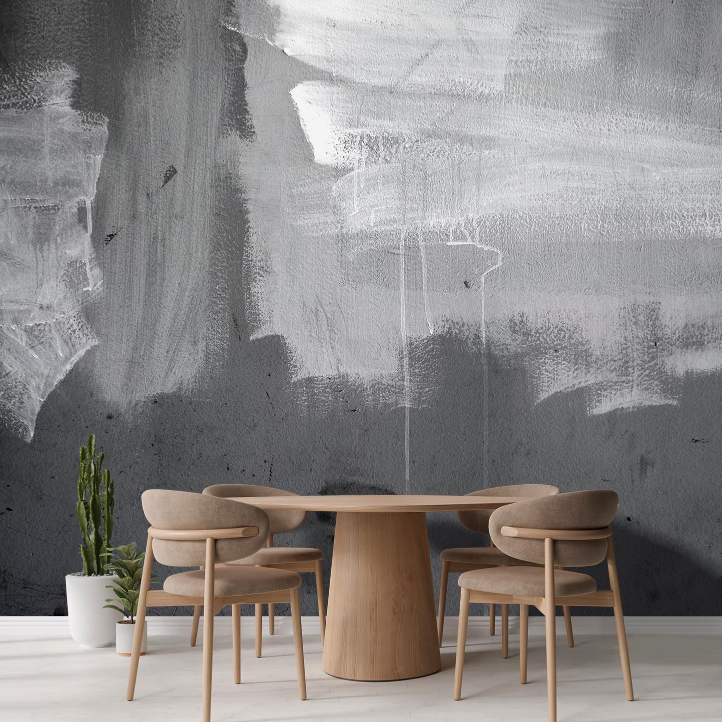 wall26 Grunge Concrete Wall Removable Wall Mural | Self-Adhesive Large Wallpaper - 120x192 inches