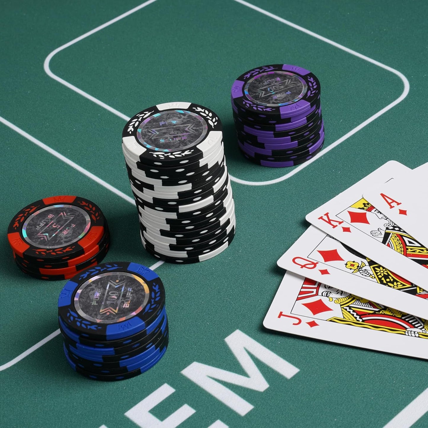 Poker Table Top - Foldable 70" x 35" Texas Hold'em Poker Mat with Non-Slip Backing and Zipper Carrying Bag - Waterproof and Portable Casino Table Topper Card Mat for Home Game Nights Up to 10 Players