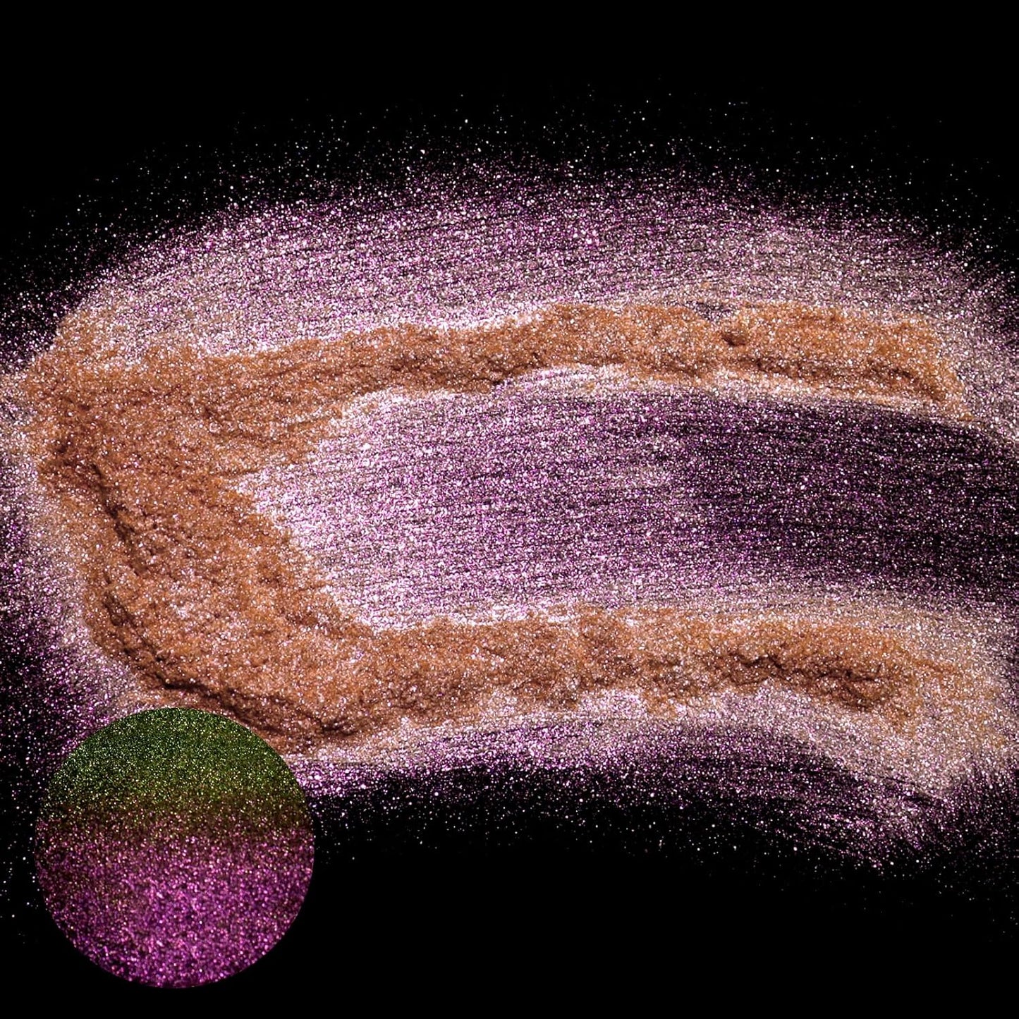 Matio Chameleon Mica Powder, 1.06oz/ 30g Champagne Coral Chrome Powder, Pearlescent Effect Color Shift Pigment for Resin Craft, Soap Candle Dye, Nail Art, Makeup,Bath Bomb,Paint,Slime Pigment