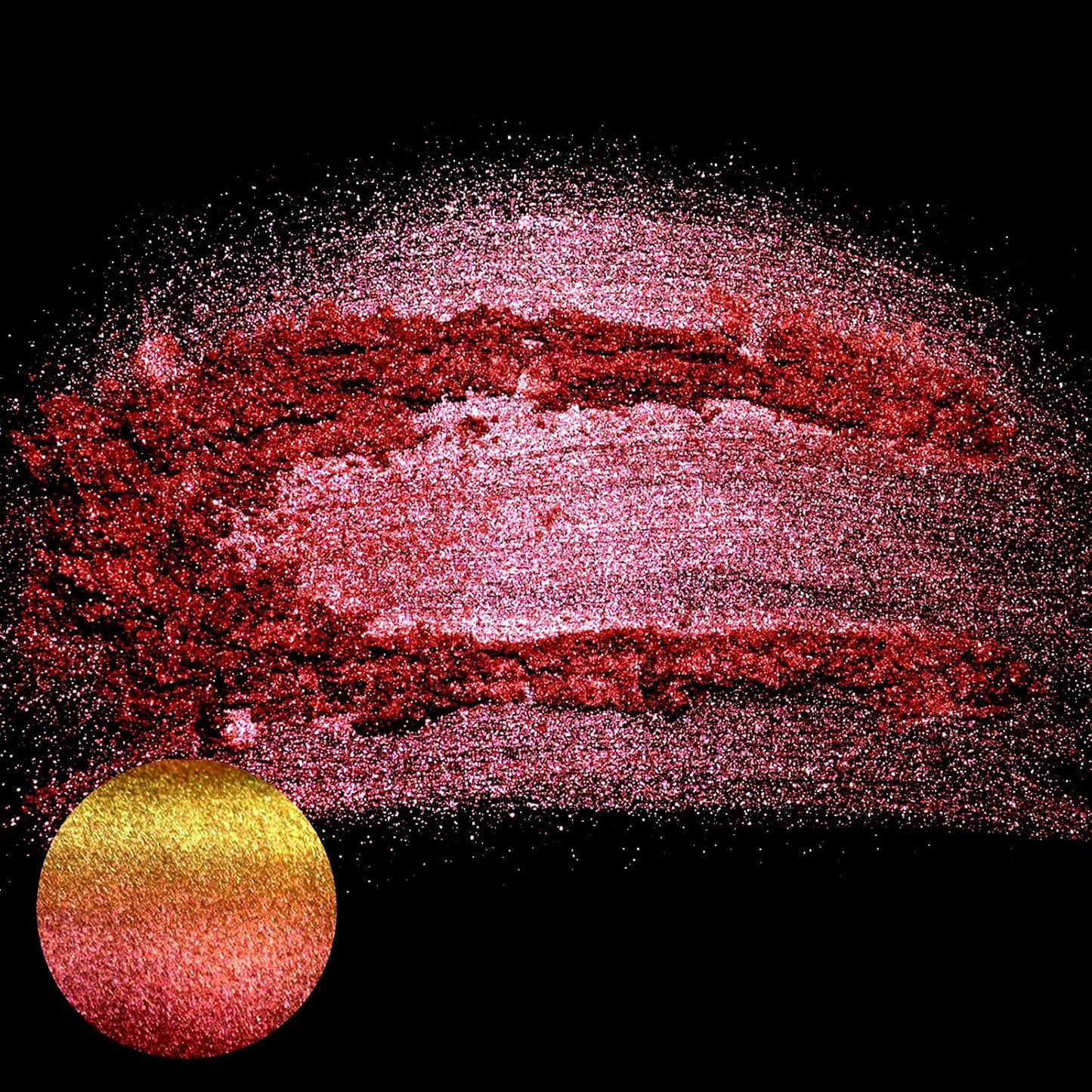 Matio Chameleon Mica Powder, 1.06oz/ 30g Blooming Rose Chrome Powder, Pearlescent Effect Color Shift Pigment for Resin Craft, Soap Candle Dye, Nail Art, Makeup, Bath Bomb, Paint, Slime Pigment