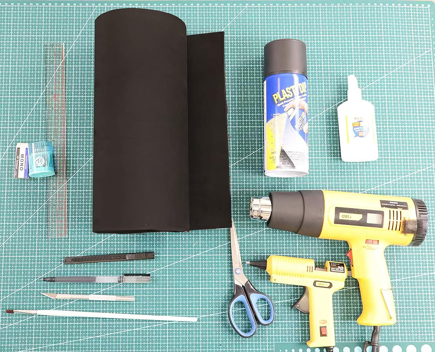 OISAKLD EVA Foam 2mm-10mm 13.7"×39" Craft Foam Sheet 74 kg/m³ Cosplay Foam for Craft Model Cosplay 10mm