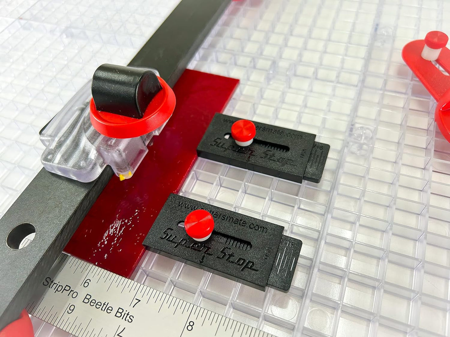 Creator's Ultra Beetle Bits Everything Glass Cutting System - Complete with 6-Pack Waffle Grids and Push Button Flying Beetle Glass Cutter Included - Made in The USA