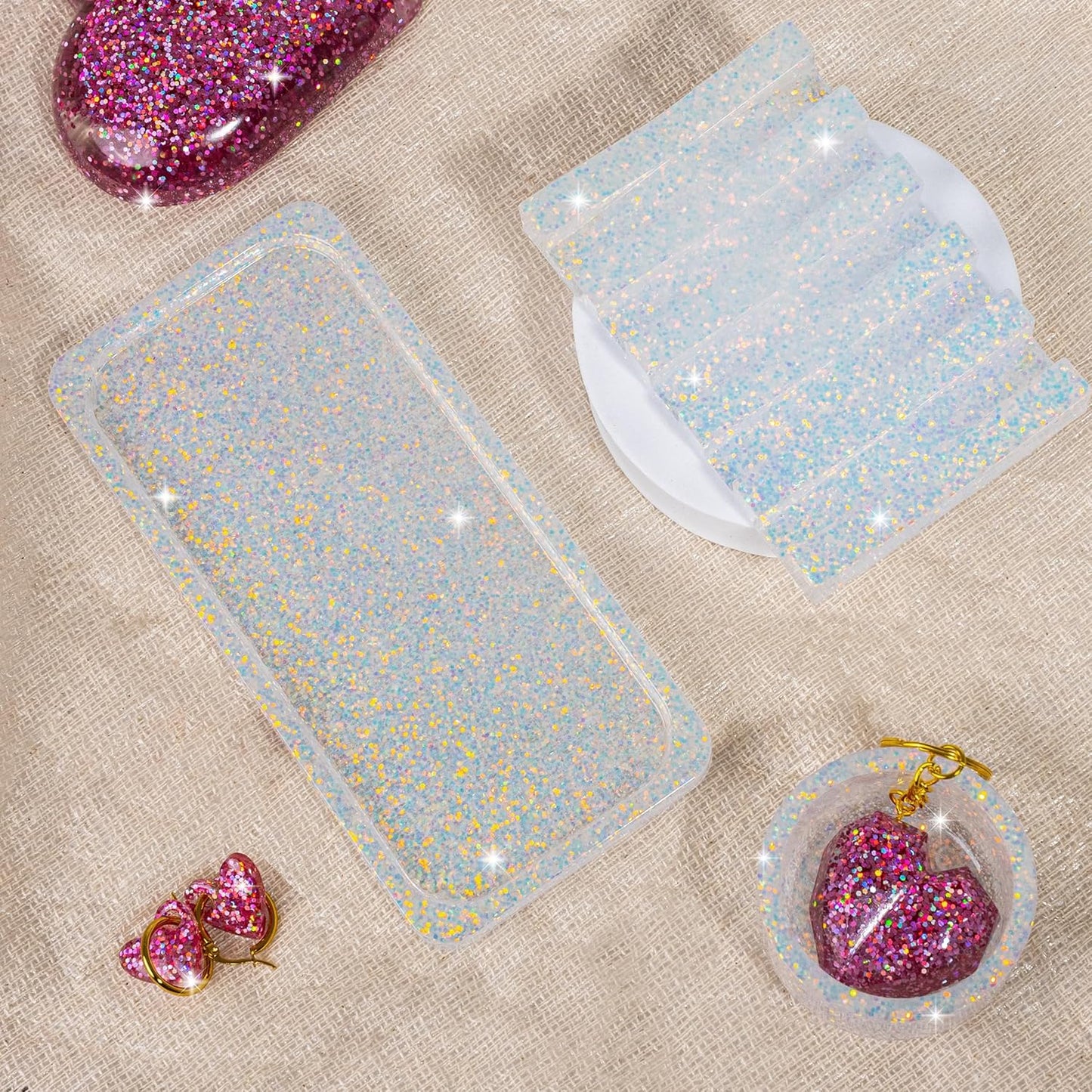 Hemway Polyurethane & Epoxy Resin Glitter 100g / 3.5oz Metallic Crystal Flake Additive for Flooring Jewelry Tumblers Glass Pigment - Chunky (1/40" 0.025" 0.6mm) - Mother of Pearl Iridescent