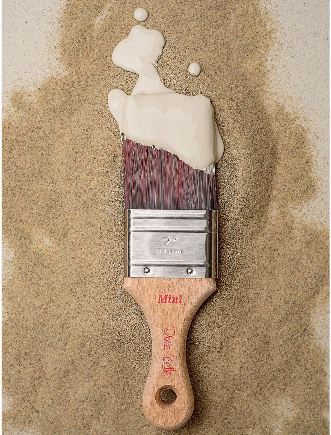 Dixie Belle Paint Company Chalk Finish Furniture Paint - Sand Bar (8oz) - Matte Neutral Tan Chic Chalk Mineral DIY Furniture Paint