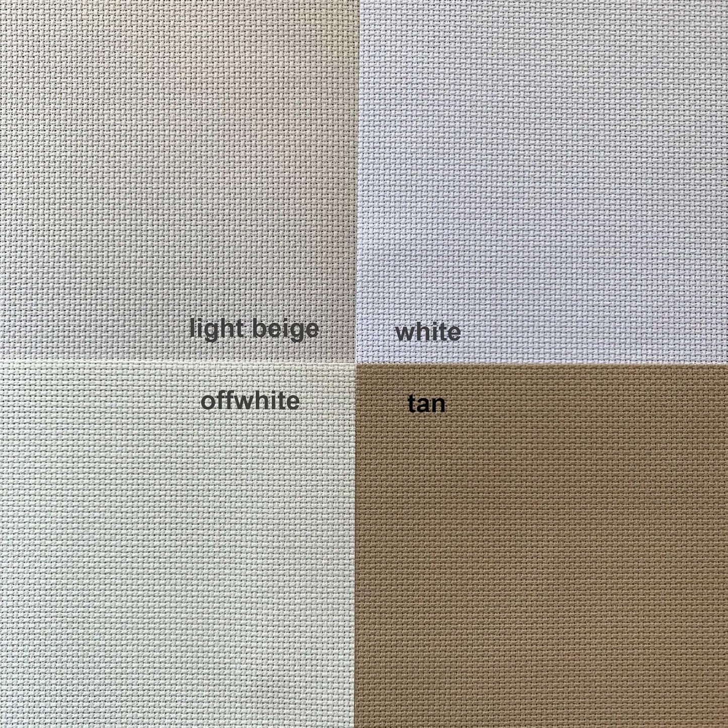 Aida Cloth 14 Count Cross Stitch Fabric,19×28inch (14CT,Light Beige)