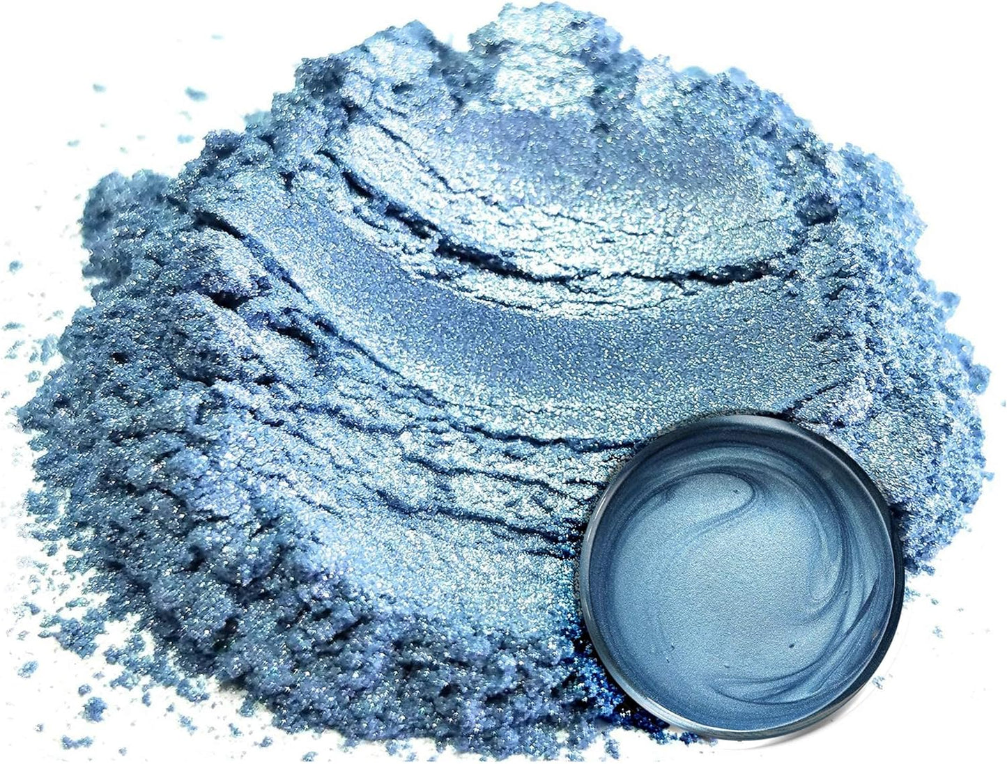 Eye Candy Pigments Premium Blue Mica Powder - Carolina Blue (50gr) - for Epoxy, Resin, Soap, Paint, Woodworking, Acrylic Pouring, Bath Bombs, Fishing Lures - DIY Arts and Crafts Additive