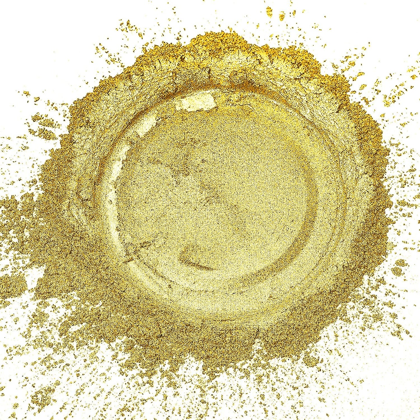 Sun Gold Mica Powder, Natural Shimmer Mica Powder for Epoxy Resin/Candle/Soap/Lip Gloss/Slime/Bath Bombs/Quicksand.Car Paint pigments.Candle Dye,Soap Making Dye,Resin dye.(50g/1.7oz)