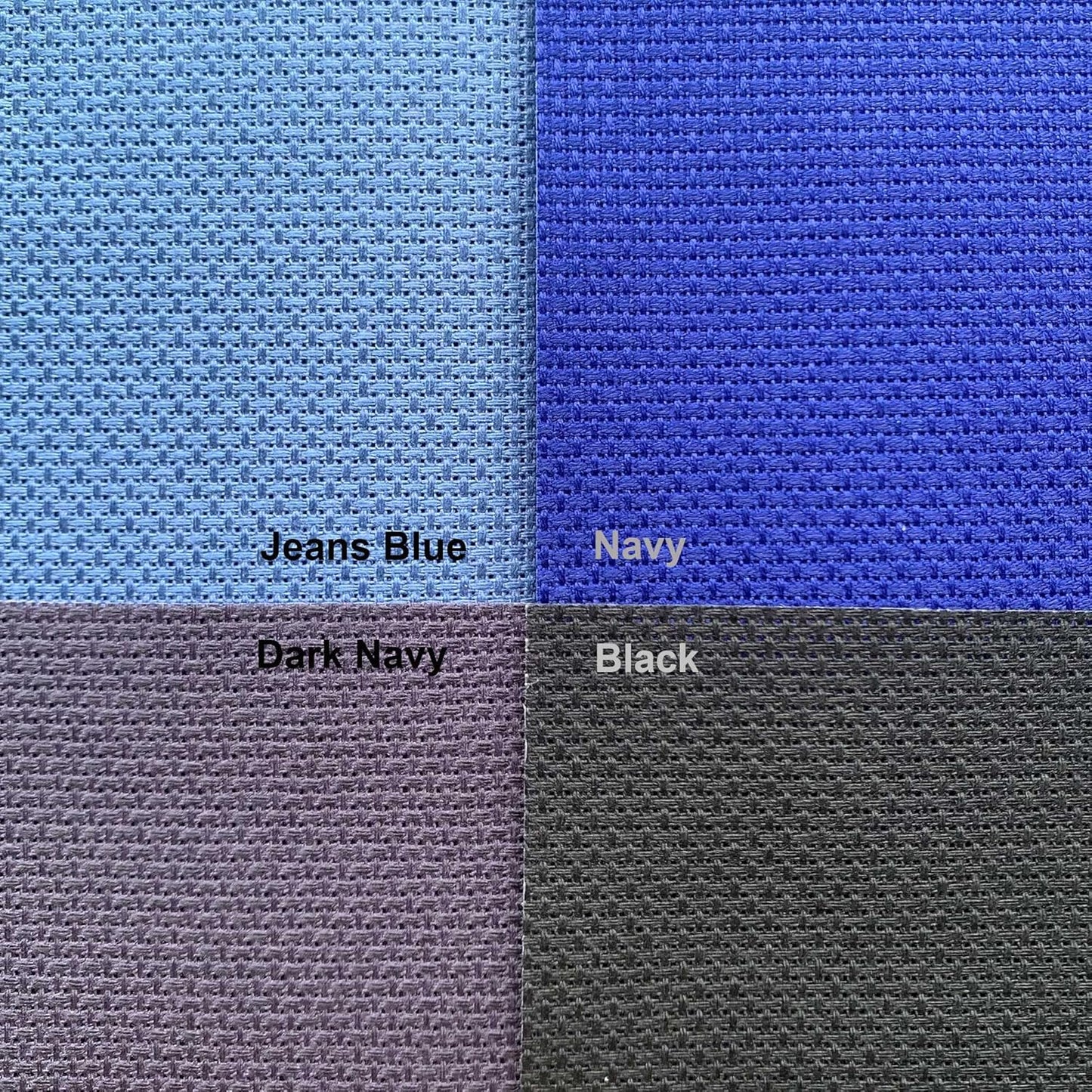 Aida Cloth 14 Count Cross Stitch Fabric,19×28inch (14CT,Jeans Blue)