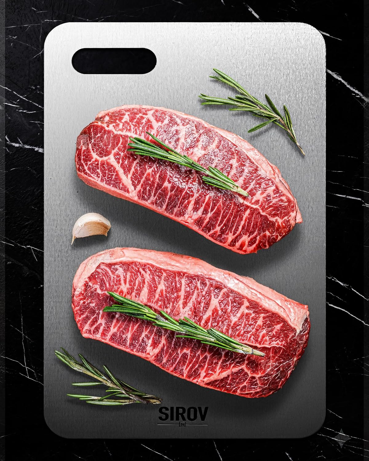 Katuchef Titanium Cutting Board for Kitchen, 100% Pure Titanium Cutting Board Food Grade,Non Toxic chopping board, Dishwasher safe, Easy to Clean Large Size, 16”x10”