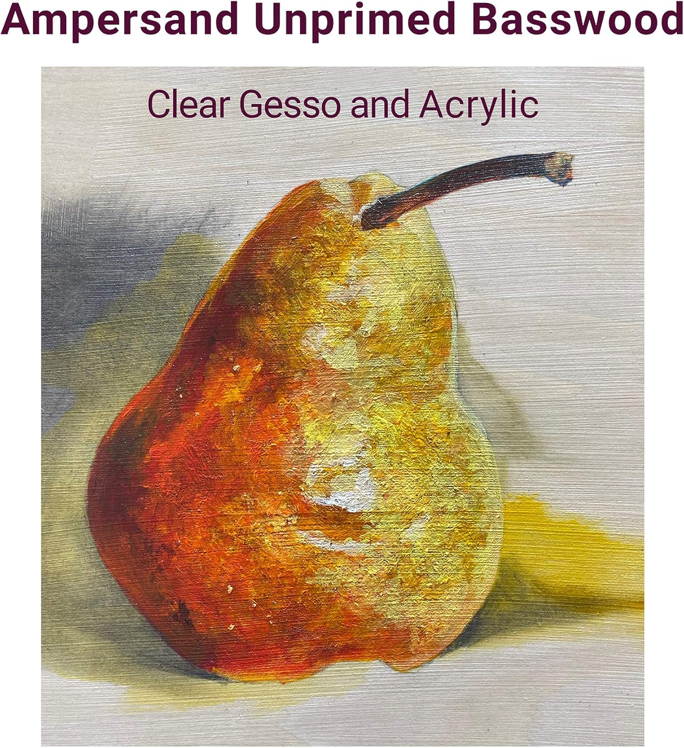 Ampersand Art Supply Unprimed Basswood Artist Panel, 1-1/2" Cradled Profile, 16"x20"