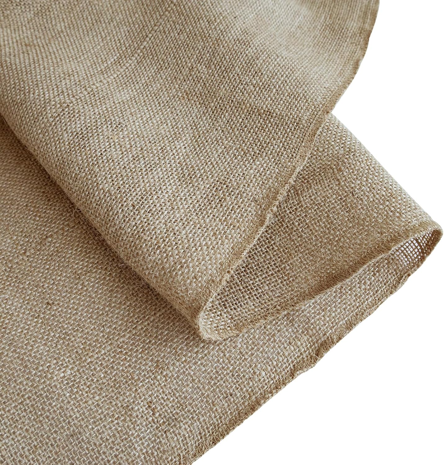 Shatex Natural Burlap Roll,36inch x 18ft High Density Burlap Fabric for Craft Projects,Table Runners,Weddings Decor,Christmas Decorations
