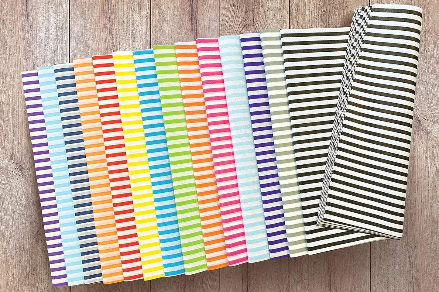 Flexicore Packaging Puple Pin Stripe Print Gift Wrap Tissue Paper Size: 15 Inch X 20 Inch | Count: 10 Sheets | Color: Purple Pin Stripe