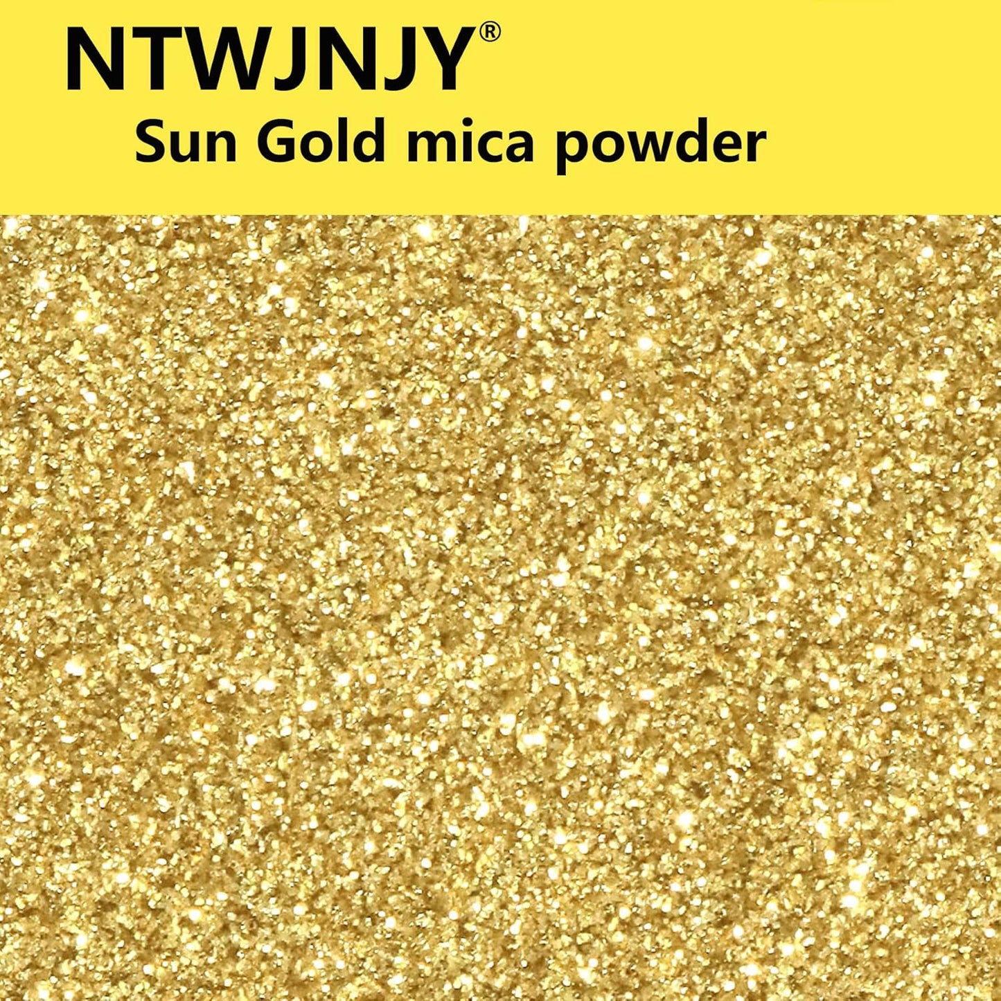 Sun Gold Mica Powder, Natural Shimmer Mica Powder for Epoxy Resin/Candle/Soap/Lip Gloss/Slime/Bath Bombs/Quicksand.Car Paint pigments.Candle Dye,Soap Making Dye,Resin dye.(50g/1.7oz)