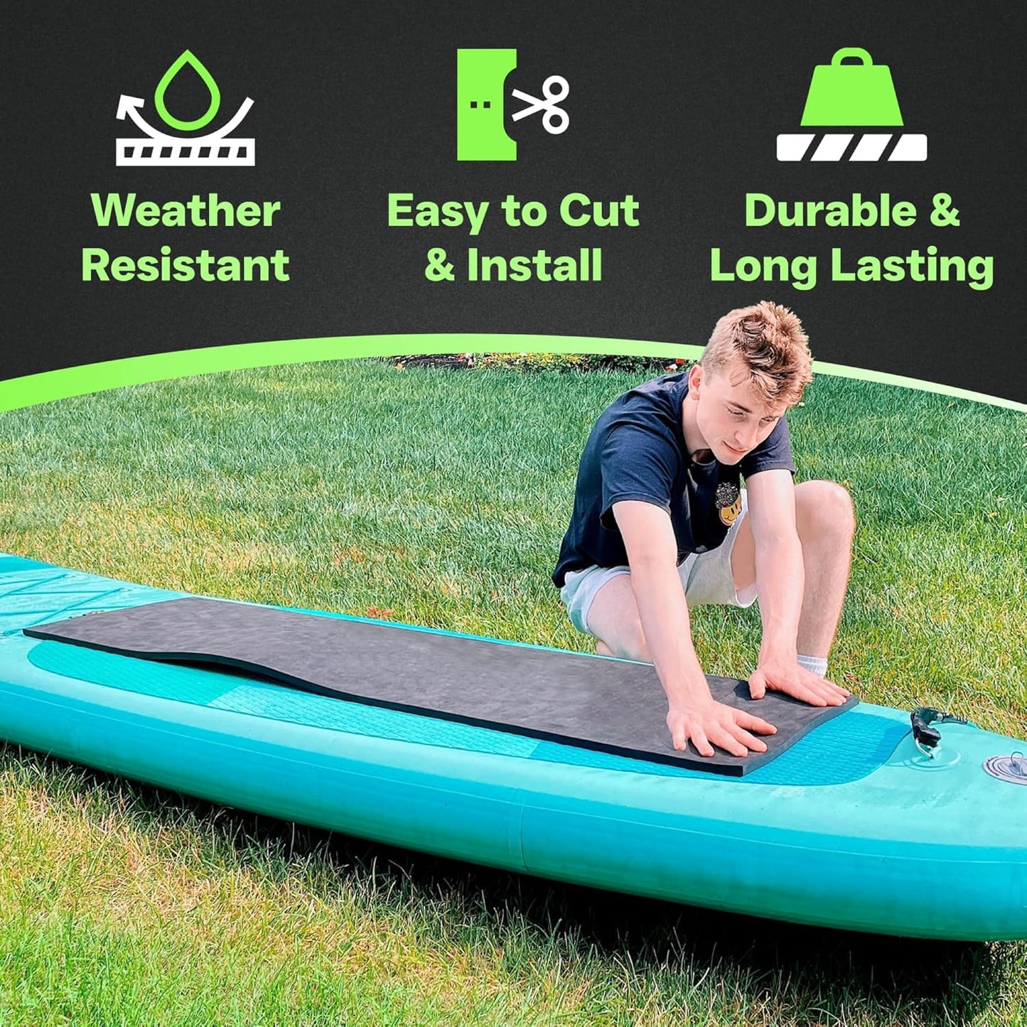 XCEL Foam Roll with Self Adhesive – Beige, 72" x 17" x 1/4" Closed Cell Foam Rubber Water Resistant Padding Sheet – Home, Marine, Garage, Auto Insulation & Cosplay (Beige, 72" x 17" x 1/4")