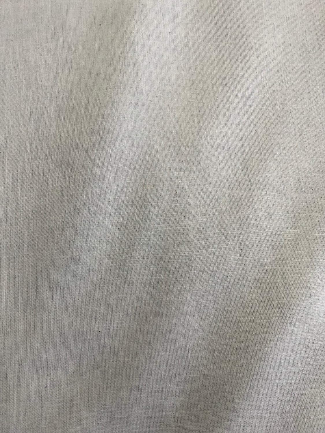 AK TRADING CO. Muslin Fabric/Textile Unbleached - Draping Fabric - Natural 1 Yard Medium Weight - 100% Cotton (63in. Wide)