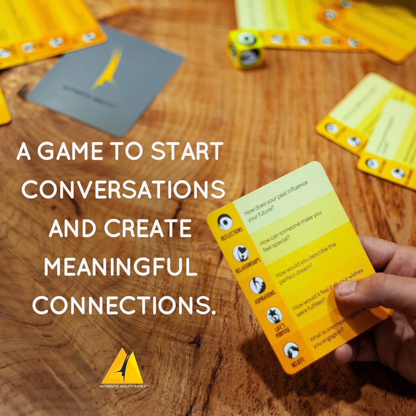 Authentic Agility How Do You See The World – 100-Card Deck with 500 Thought-Provoking Questions to Spark Conversations & Break The Ice
